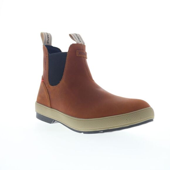 Xtratuf Mens Leather Legacy Chelsea Waterproof Brown Boots (NWT) - Picture 2 of 7